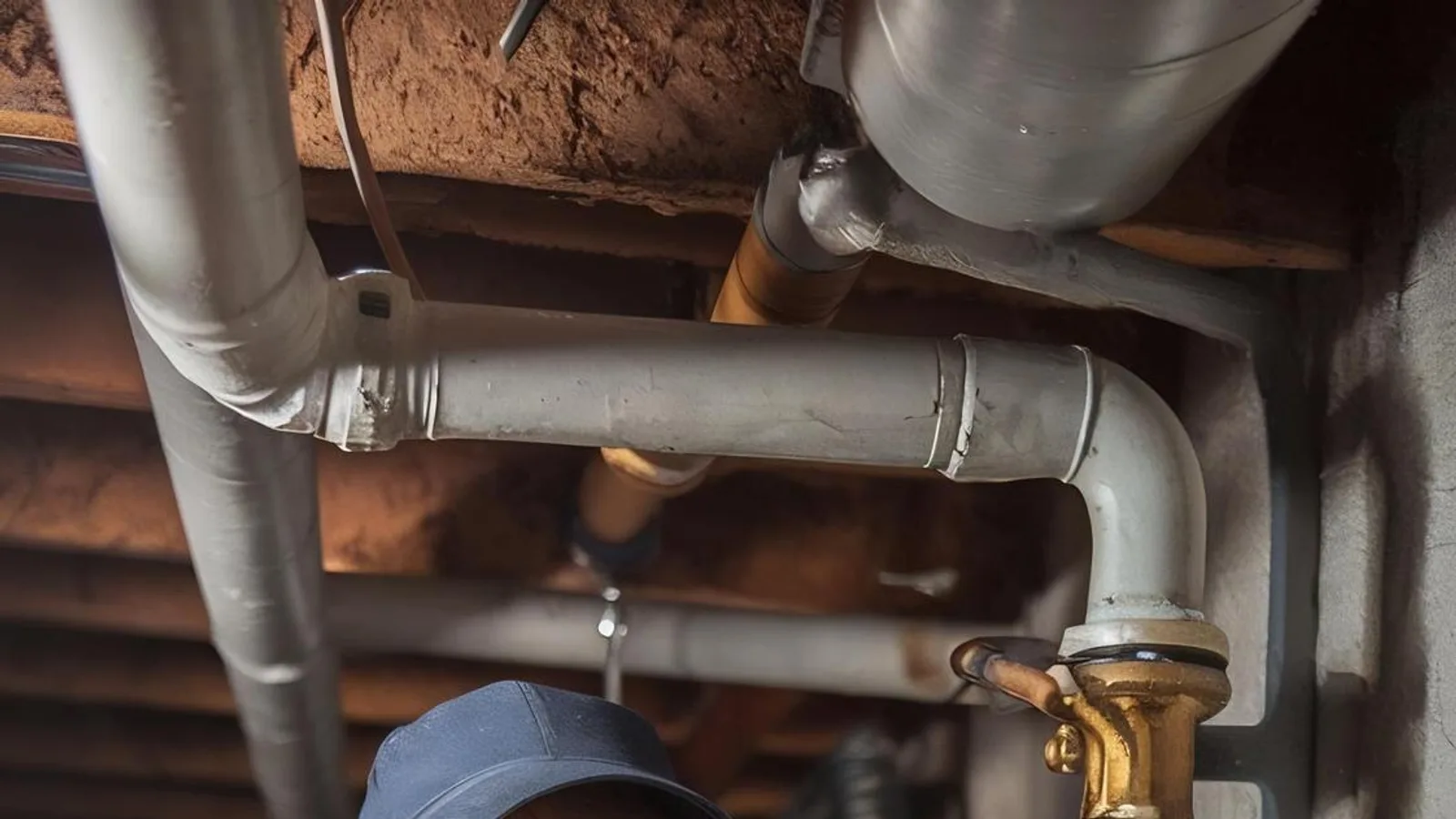 Plomero profesional revisando la presión de agua en una tubería residencial en Medellín